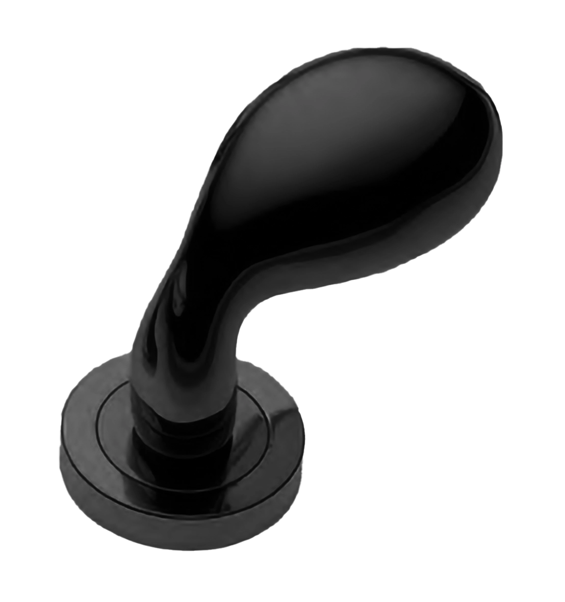 Ручка дверная AIR-2 R2 NERO раздельная на круглой розетке, цвет - черный фото купить Томск