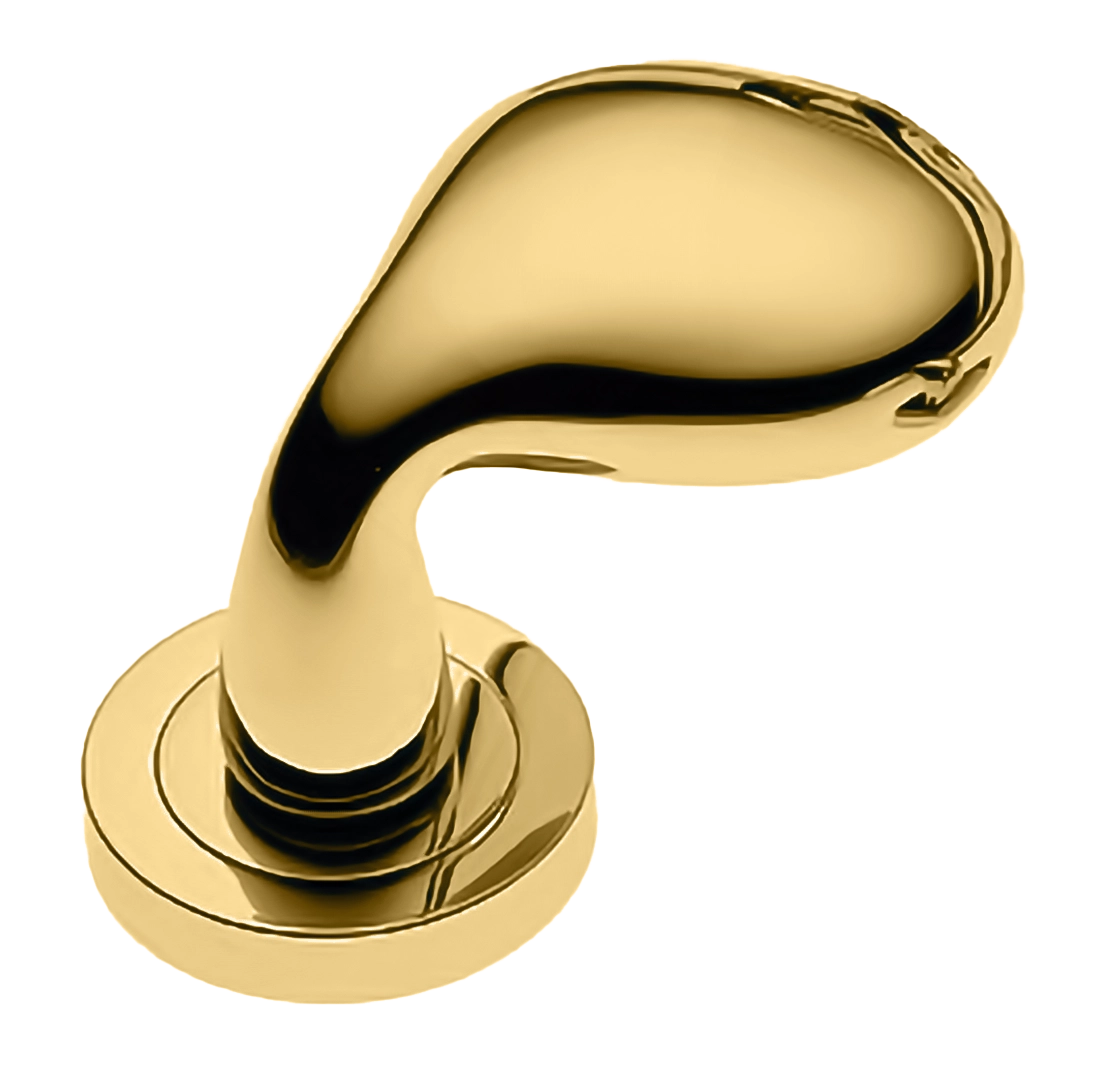 Ручка дверная SIENA-2 R2 OTL раздельная на круглой розетке, цвет - золото фото купить Томск