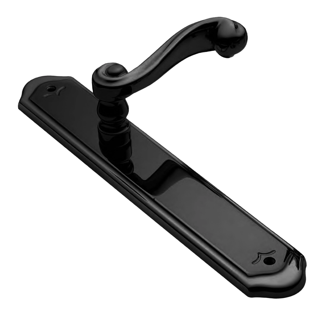 Ручка на планке PLAZA PL NERO, цвет - черный фото купить Томск