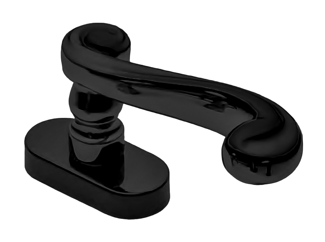 Ручка оконная PLAZA W1 NERO, цвет - черный фото купить Томск