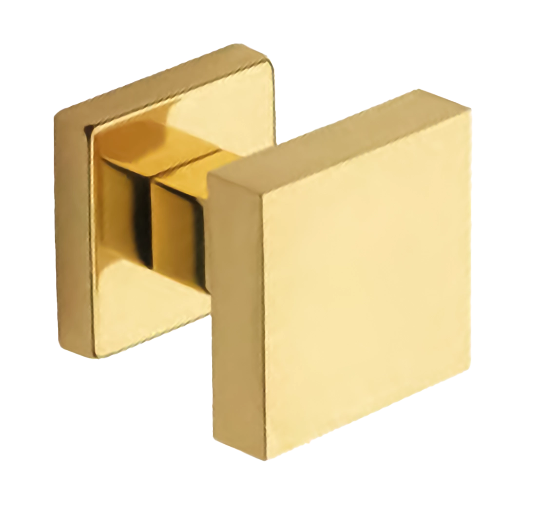 Поворотный кноб ART.QU30 OTL на квадратной розетке с накладкой, цвет - золото фото купить Томск