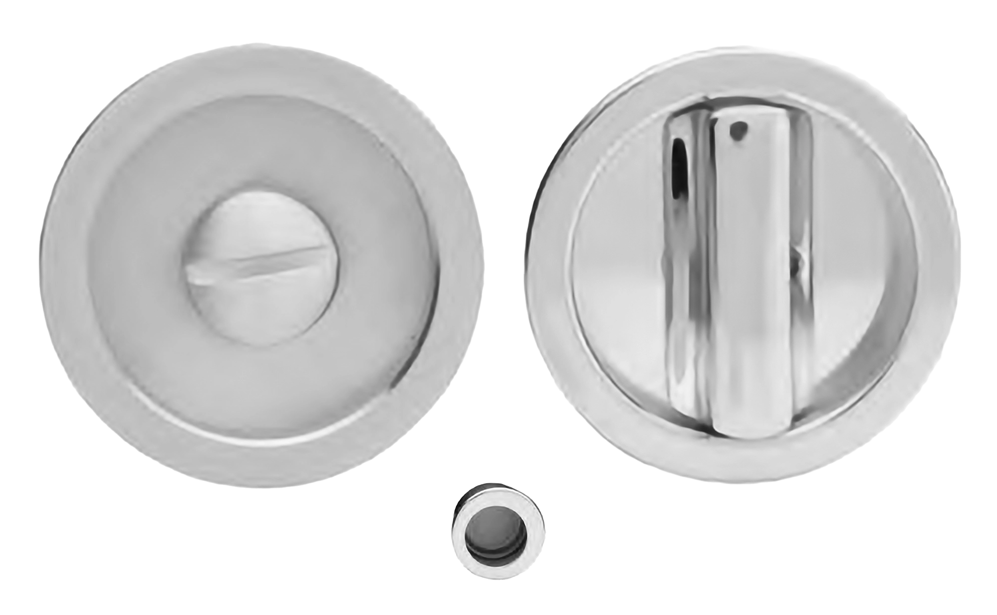 Ручка для раздвижной двери ART.55/A CRO с заверткой WC и пальчиковой ручкой, цвет - хром фото купить Томск