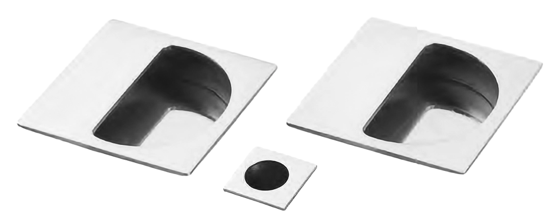 Ручки для раздвижной двери ART.72/Q CRO с пальчиковой ручкой и заверткой WC, цвет - хром фото купить Томск