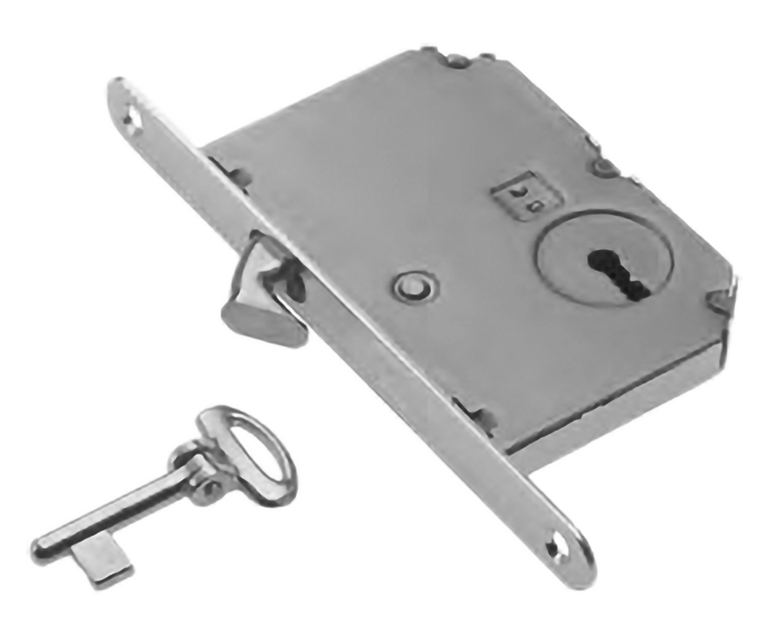 Замок с ключом буратино ART.SR2 CRO для раздвижной двери, цвет - хром фото купить Томск