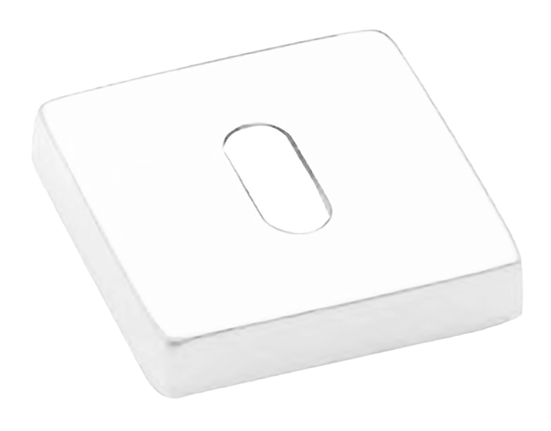 Накладка на ключевой цилиндр LUX-FK-S4-E BIA на квадратной розетке под ключ буратино, цвет - белый фото купить Томск