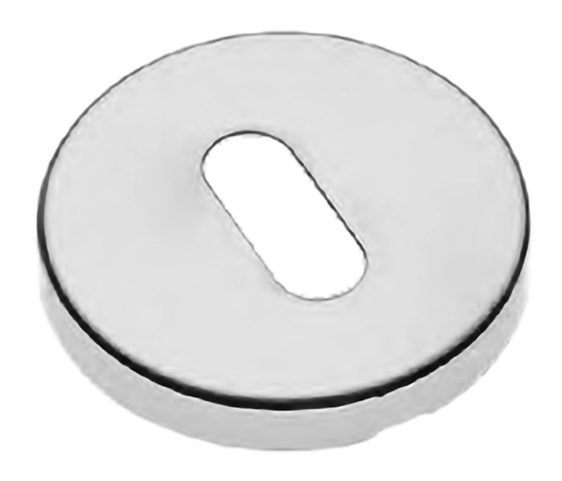 Накладка на ключевой цилиндр LUX-FK-R3 CRO на круглой розетке под ключ буратино, цвет - хром фото купить Томск