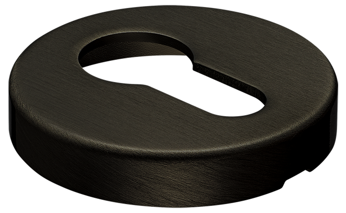 Накладка на ключевой цилиндр LUX-KH-R6 ANT на круглой розетке, цвет - антрацит фото купить в Томске