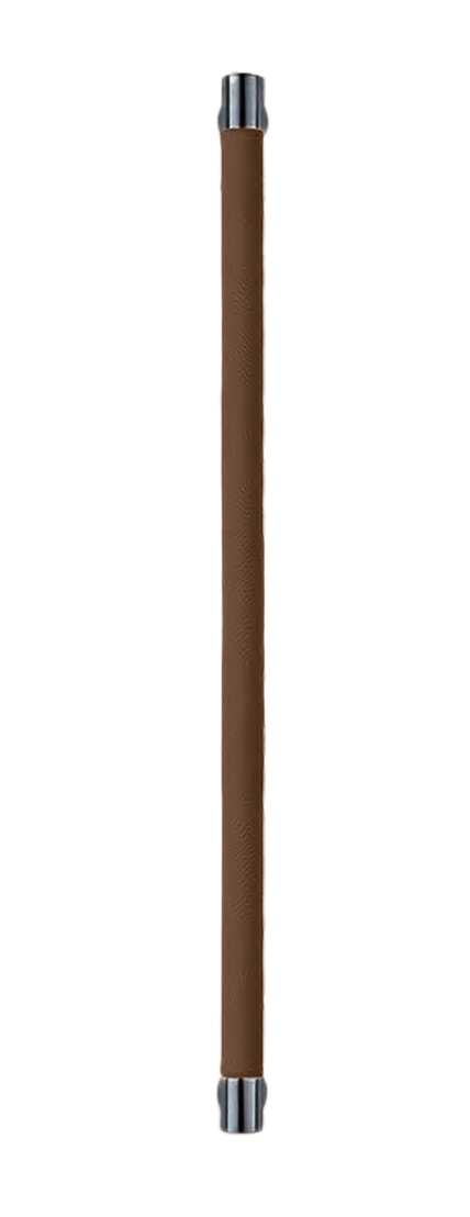 Ручка-скоба HIDE LEATHER PH/A NERO/TESTA DI MORO, цвет - черный/темно-коричневый фото купить Томск