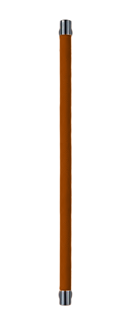 Ручка-скоба HIDE LEATHER PH/A NERO/CUOIO, цвет - черный/светло-коричневый фото купить Томск