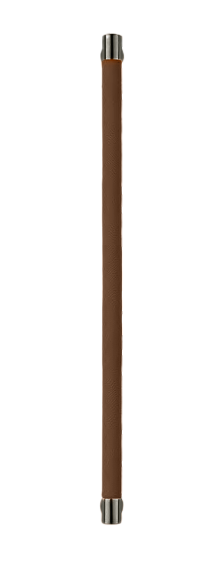 Ручка-скоба HIDE LEATHER PH/A ANT/TESTA DI MORO, цвет - антрацит/темно-коричневый фото купить Томск