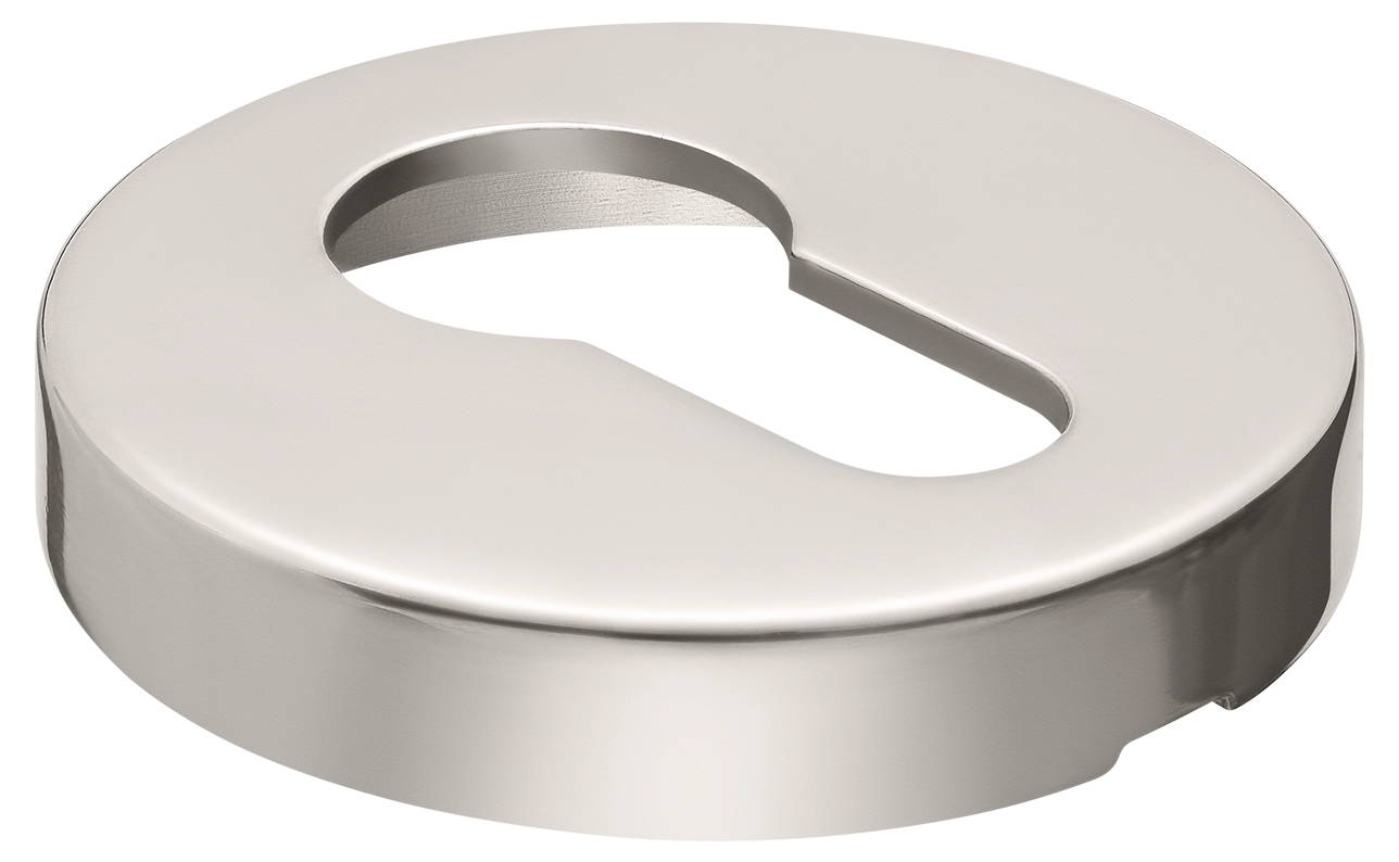 Накладка LUX-KH-R2 NIK на ключевой цилиндр на круглой розетке, цвет никель фото купить в Томске