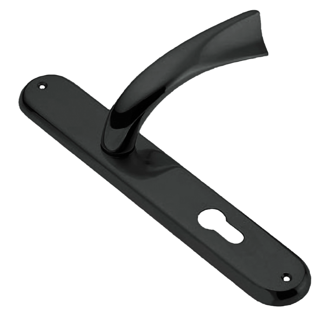 Ручка дверная на планке TENDER PL NIN, цвет черный никель, латунь фото купить в Томске