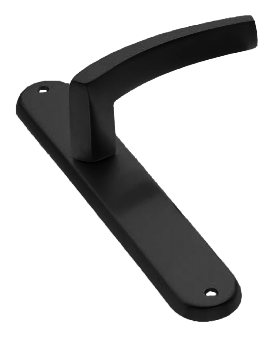 Ручка дверная на планке WIND PL NERO, цвет черный, латунь фото купить в Томске