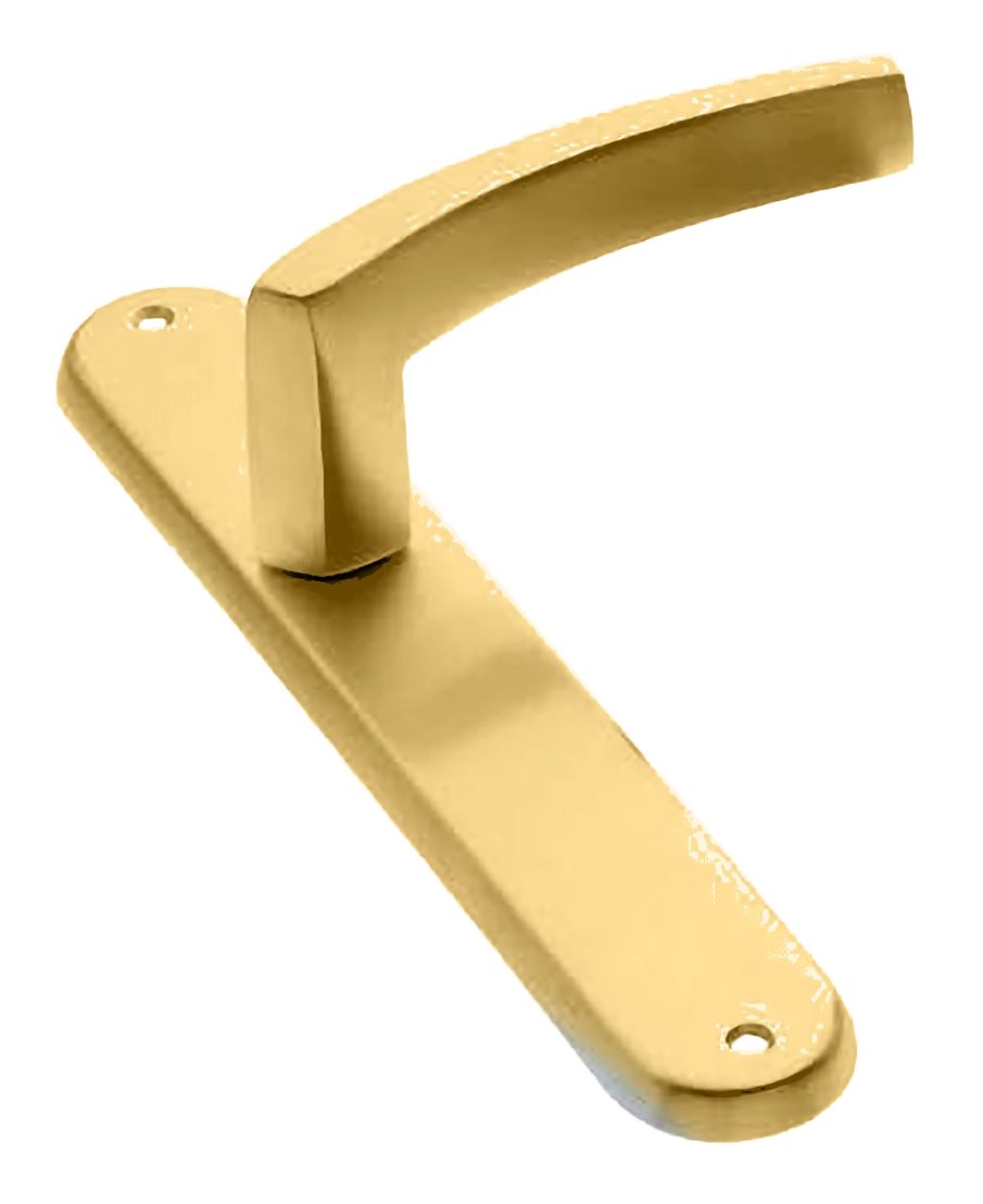 Ручка дверная на планке WIND PL OSA, цвет матовое золото, латунь фото купить в Томске