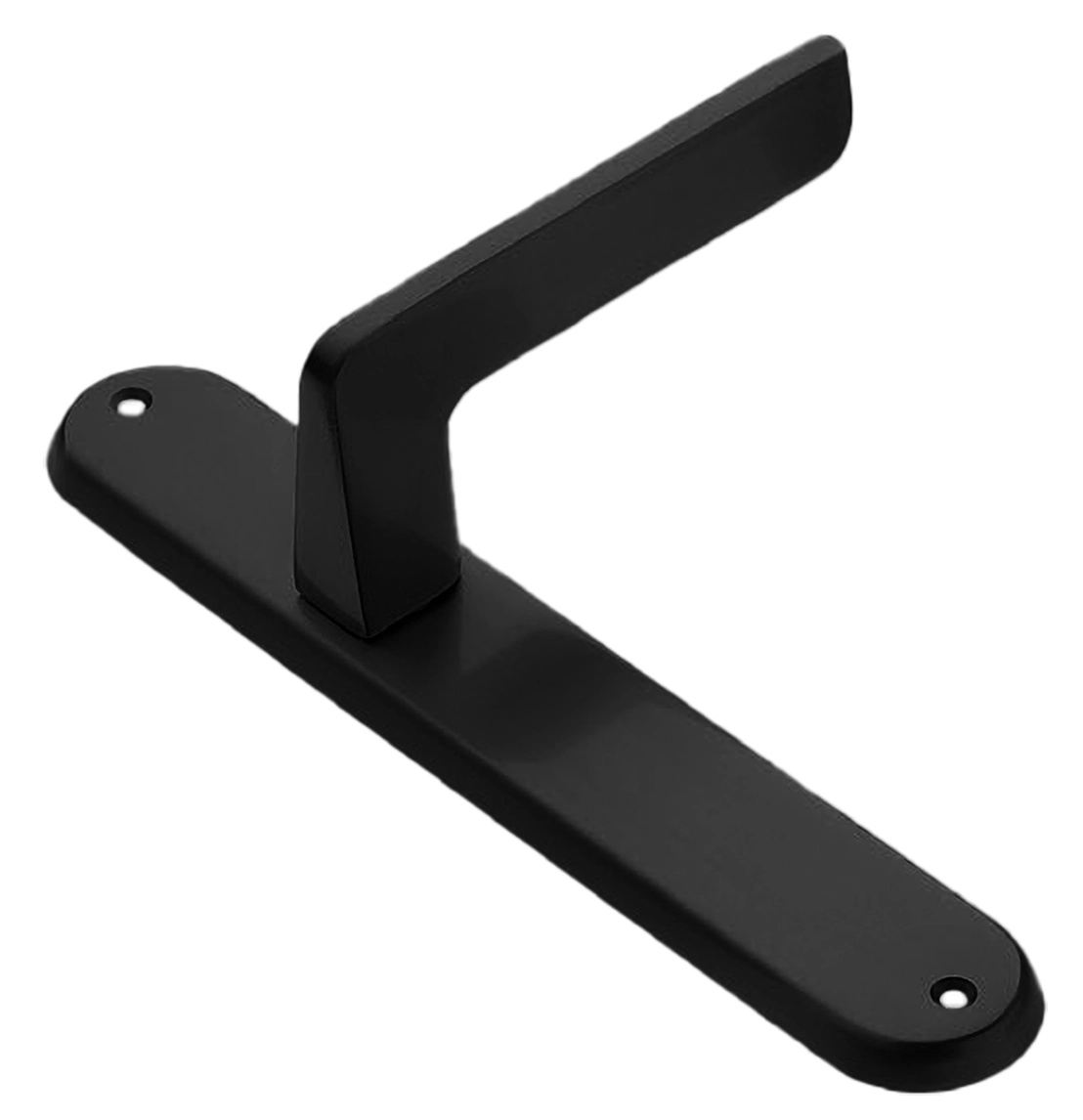 Ручка дверная на планке ROCK PL NERO, цвет черный, латунь фото купить в Томске