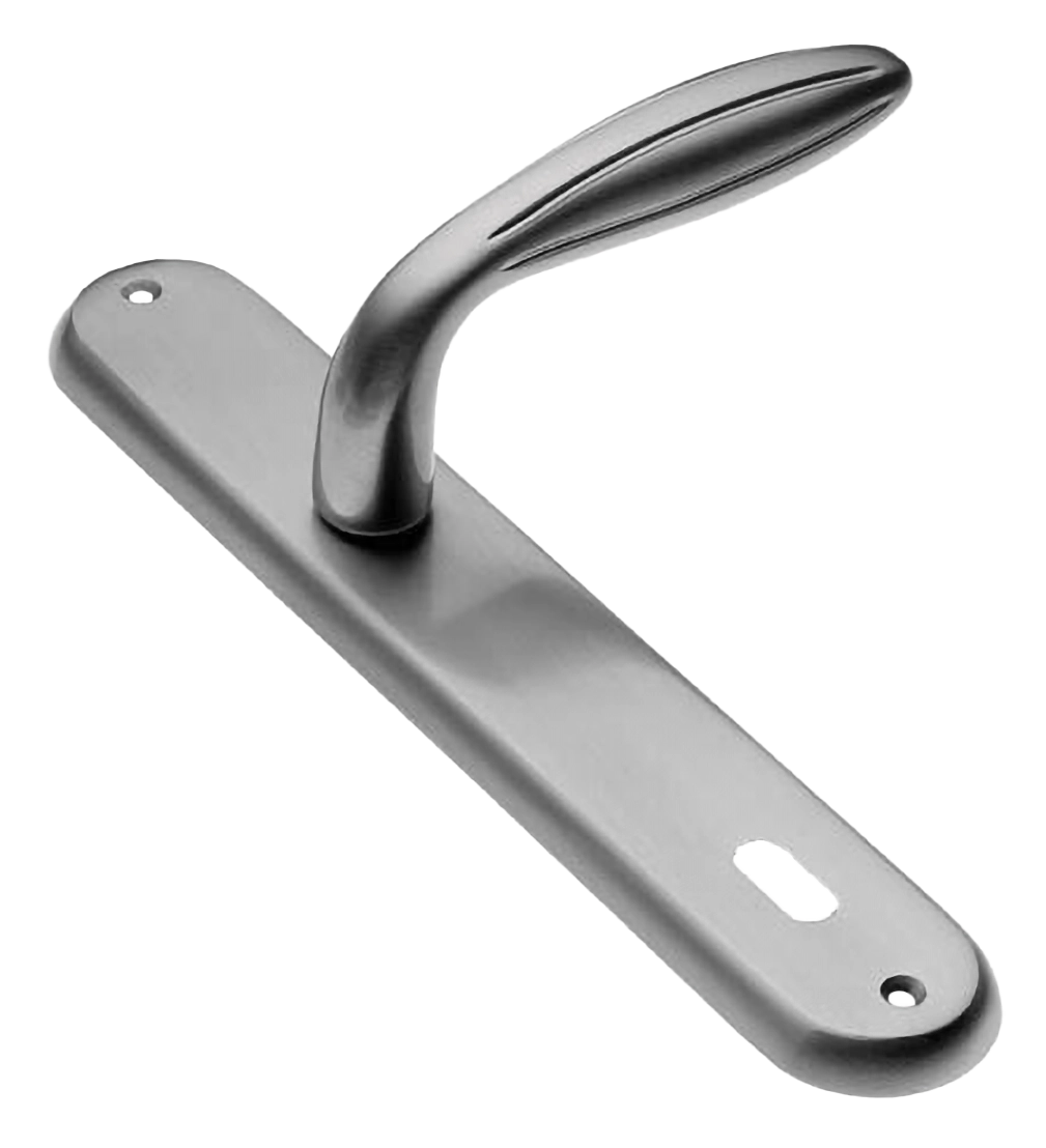 Ручка дверная на планке BUD PL CSA, цвет матовый хром, латунь фото купить в Томске