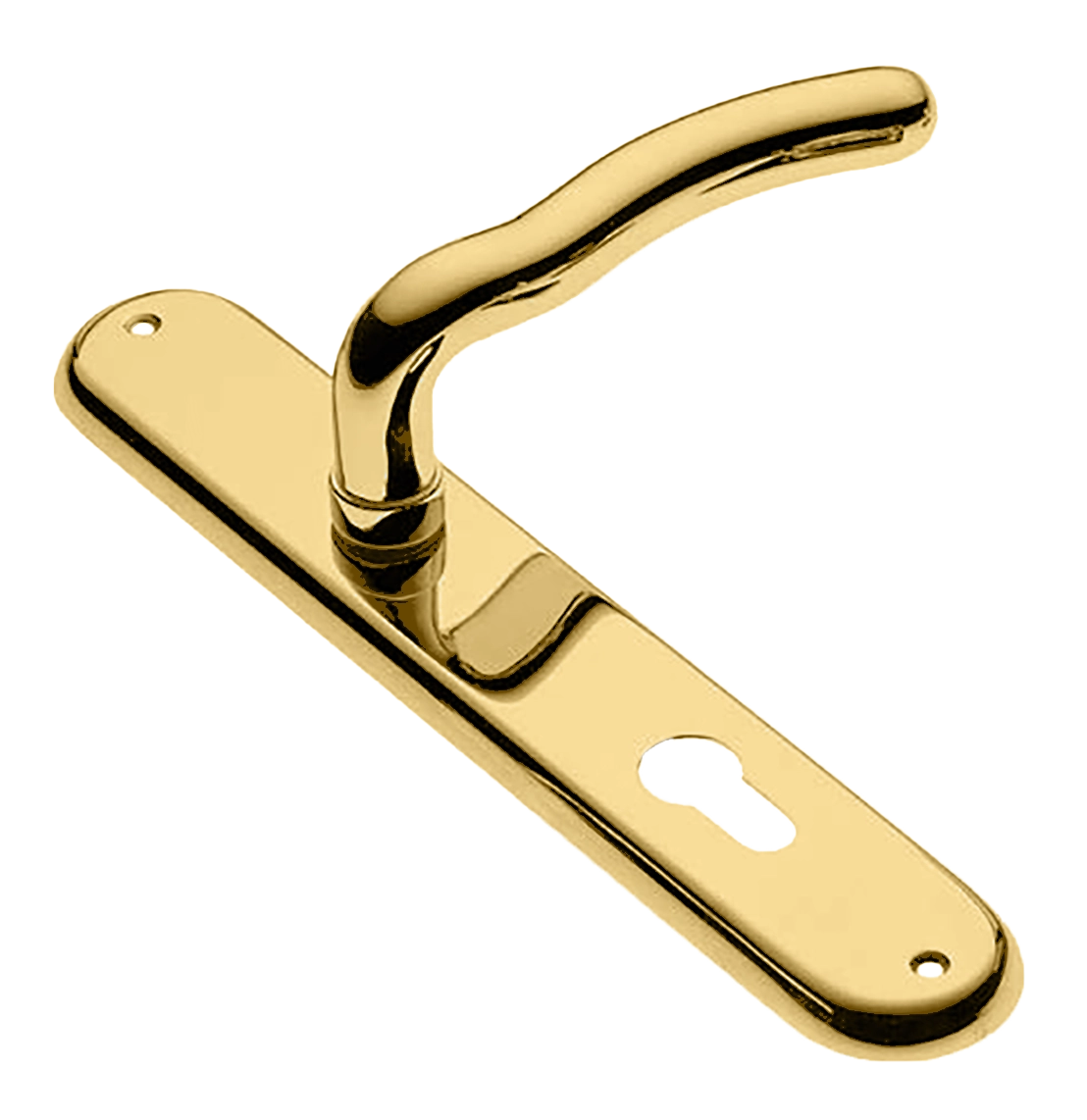 Ручка дверная на планке SNAKE PL OTL, цвет золото, латунь фото купить в Томске