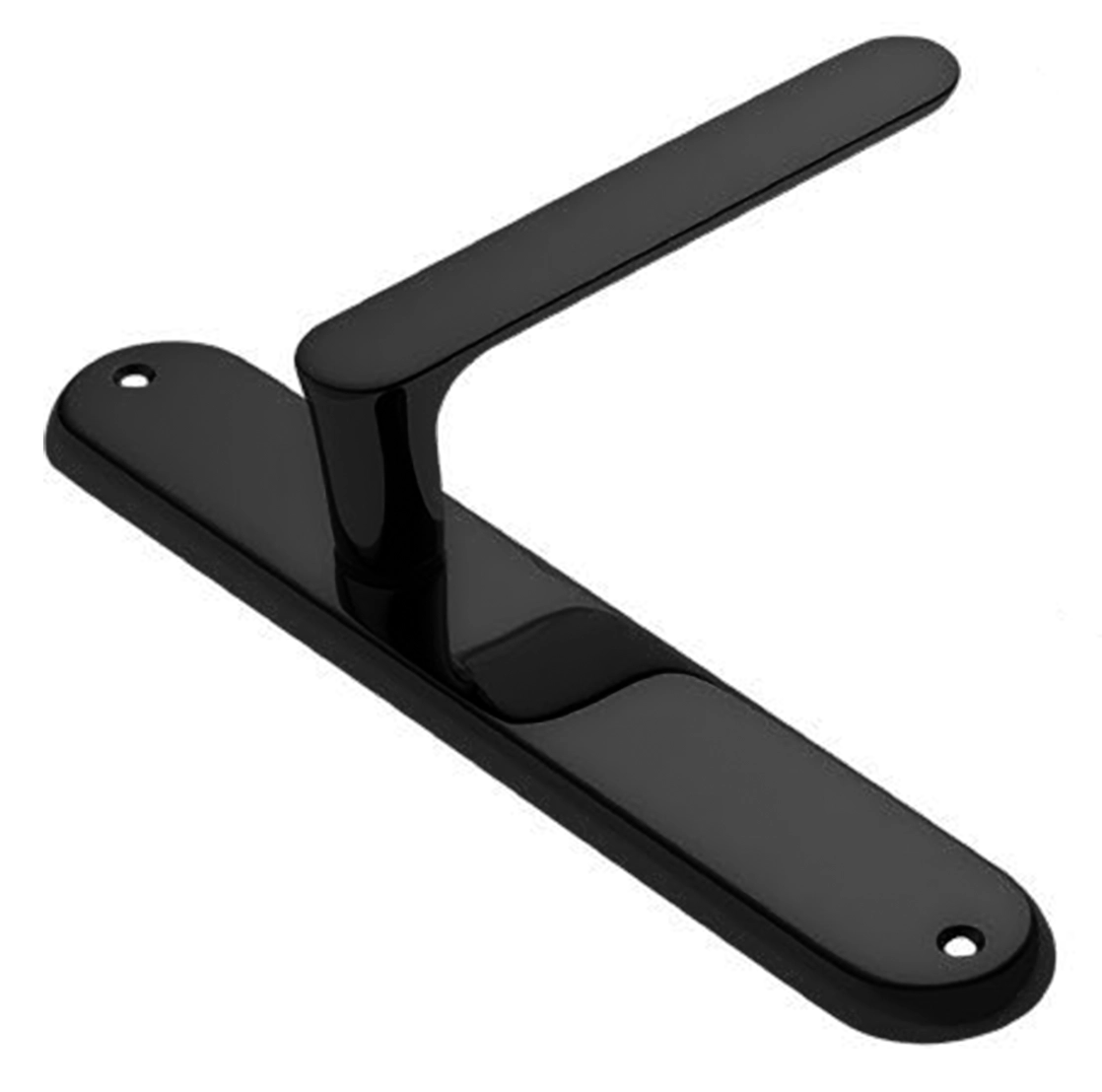 Ручка дверная на планке LE BOAT PL NERO, цвет черный, латунь фото купить в Томске