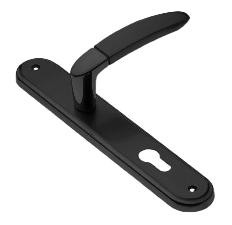 Ручка дверная на планке SAIL PL NERO, цвет черный, латунь фото купить в Томске