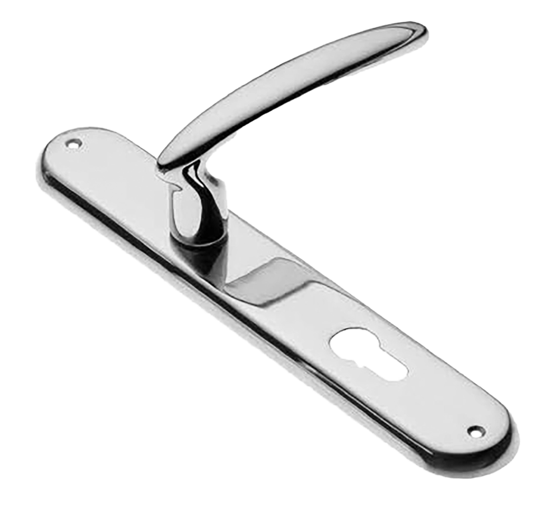 Ручка дверная на планке FLAMINGO PL CRO, цвет хром, латунь фото купить в Томске