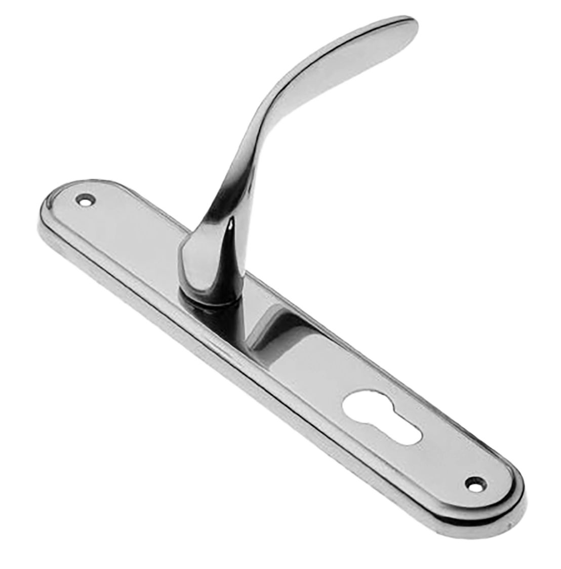 Ручка дверная на планке COBRA PL CRO, цвет хром, латунь фото купить в Томске