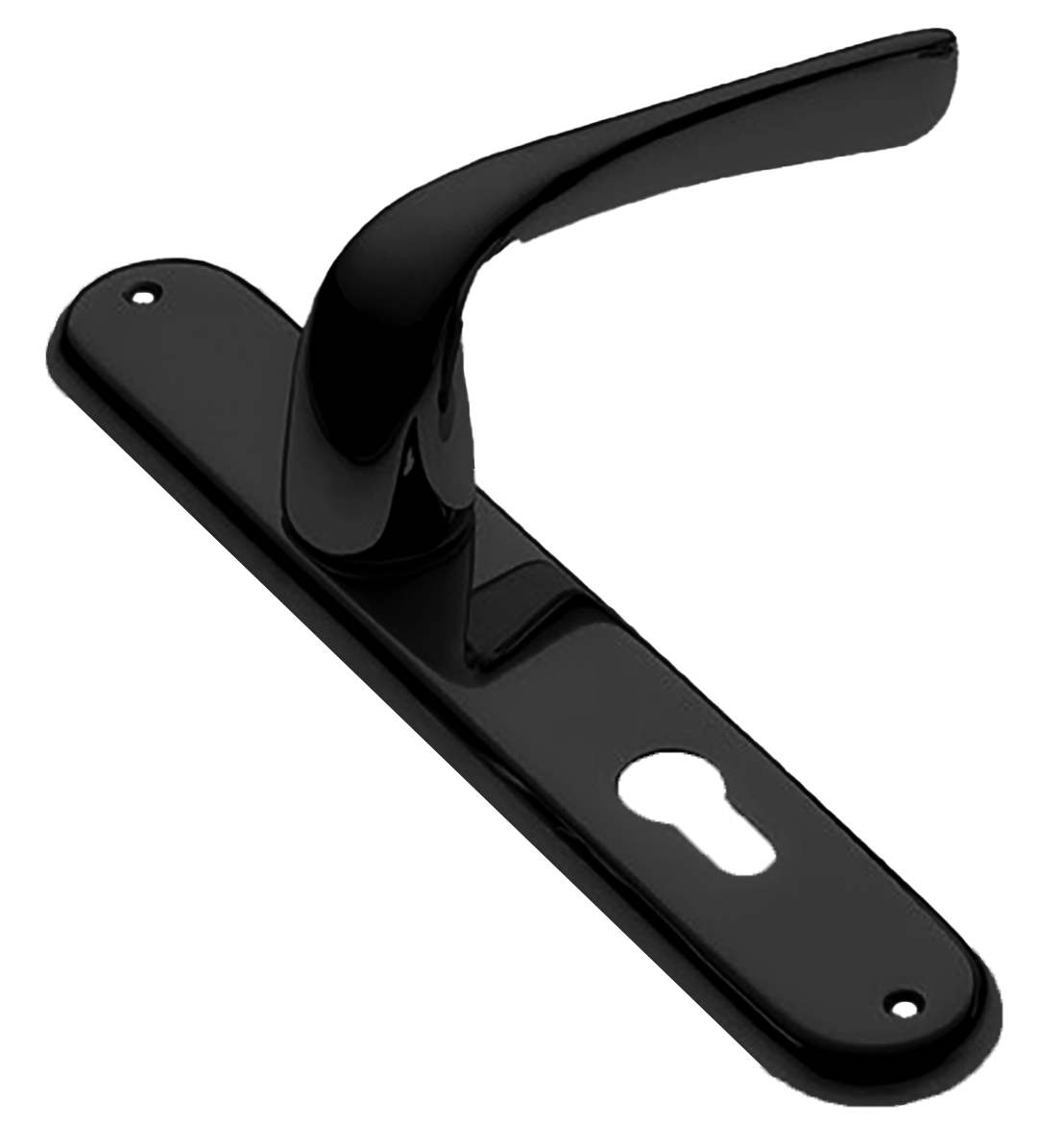 Ручка дверная на планке LE MANS PL NERO, цвет черный, латунь фото купить в Томске