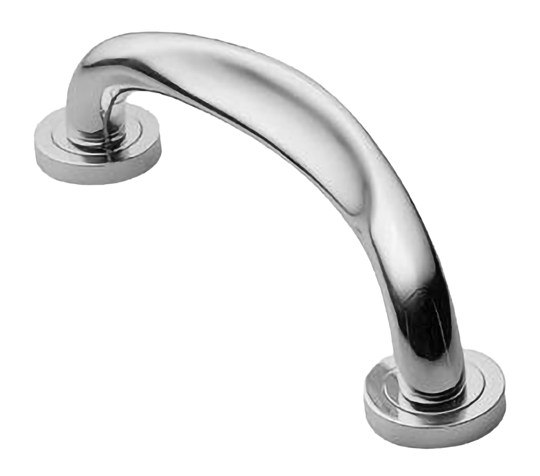 Ручка-скоба дверная RAFT PH CRO на круглой розетке, цвет хром, латунь фото купить в Томске