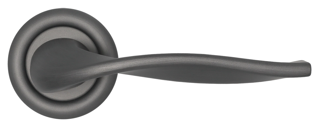 Ручка дверная SKYSCRAPER R7 SST на круглой розетке, цвет Летняя гроза/Summer Storm фото купить в Томске