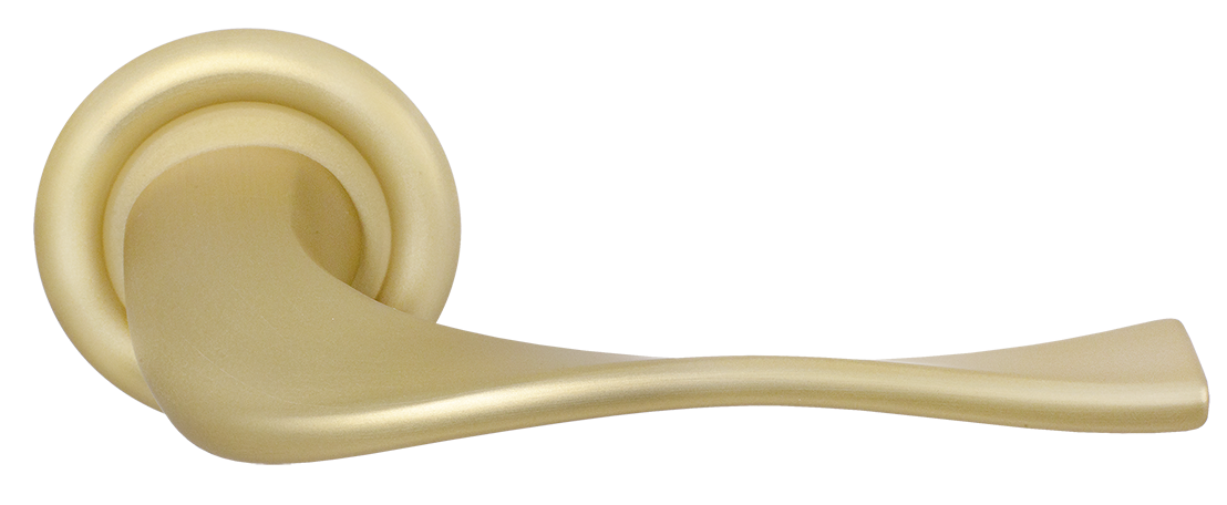 Ручка дверная SKYSCRAPER R7 AH на круглой розетке, цвет Осенний мёд/Autumn Honey фото купить Томск