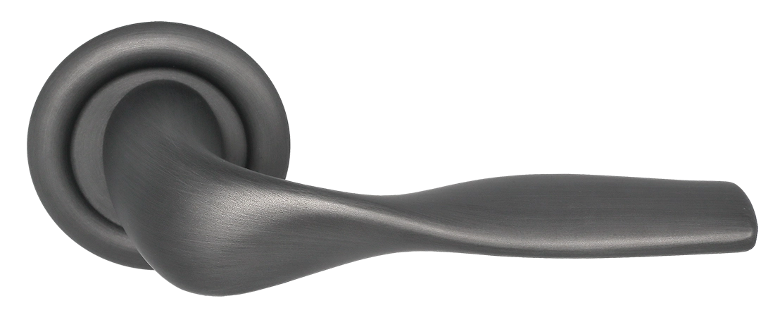 Ручка дверная LVB R7 SST на круглой розетке, цвет Летняя гроза/Summer Storm фото купить Томск