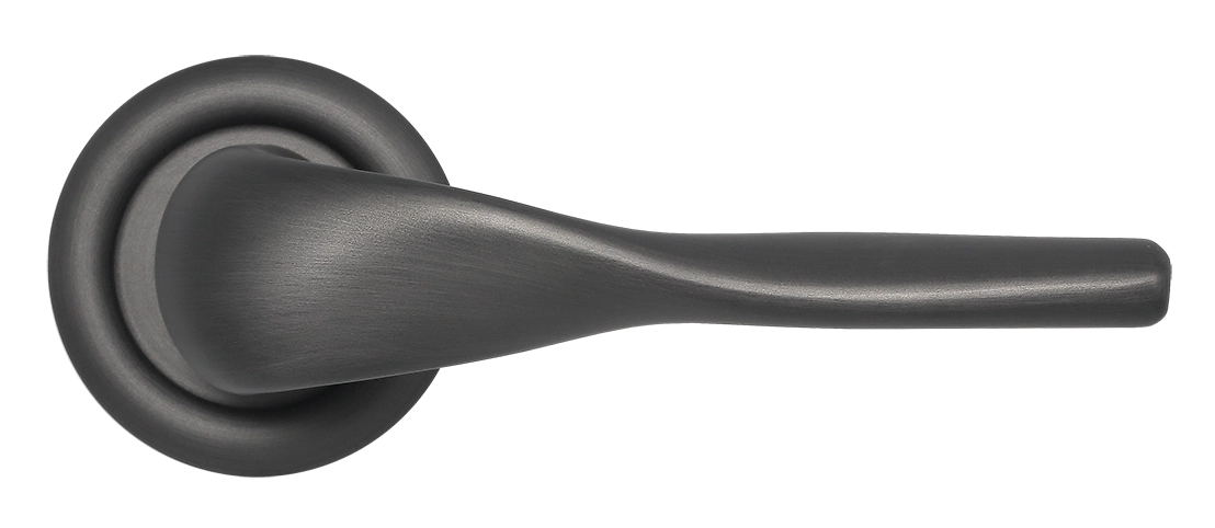 Ручка дверная LVB R7 SST на круглой розетке, цвет Летняя гроза/Summer Storm фото купить в Томске