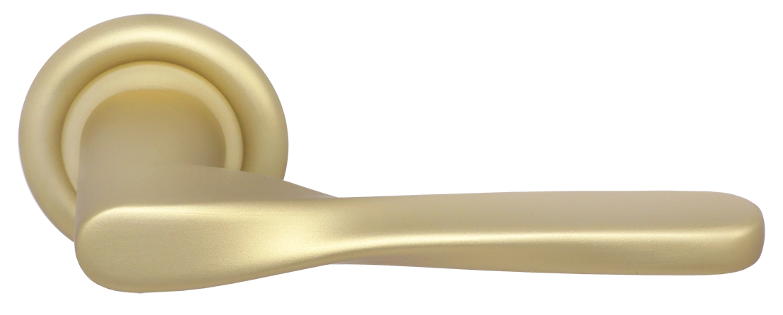 Ручка дверная THE OLYMPICS R7 AH на круглой розетке, цвет Осенний мёд/Autumn Honey фото купить Томск