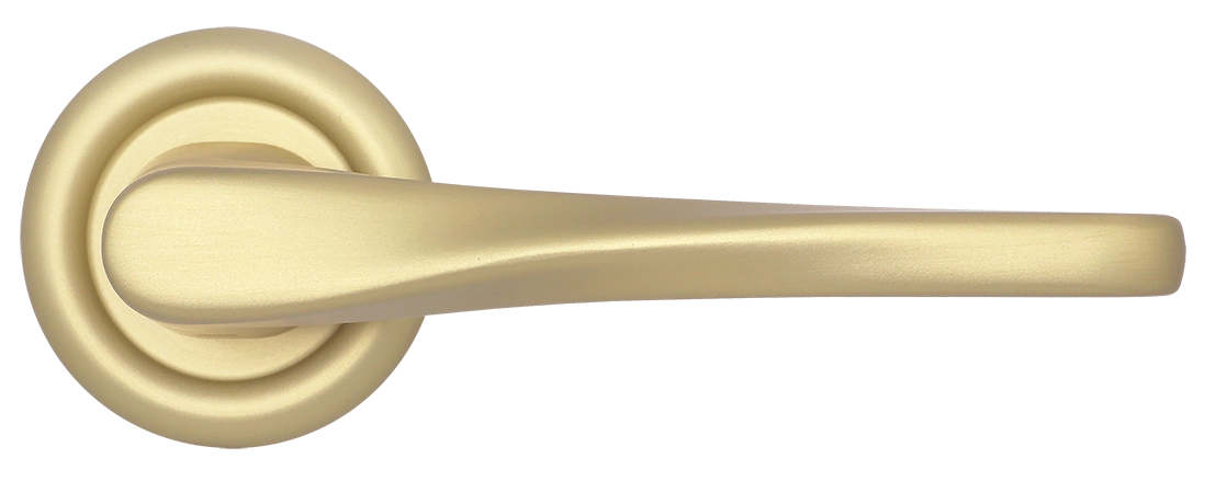 Ручка дверная THE OLYMPICS R7 AH на круглой розетке, цвет Осенний мёд/Autumn Honey фото купить в Томске