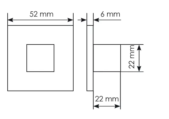 Комплект дверных ручек MH-54-S6 BL с заверткой MH-WC-S6 BL + замок M1895 BL, цвет черный фото дверная фурнитура Томск