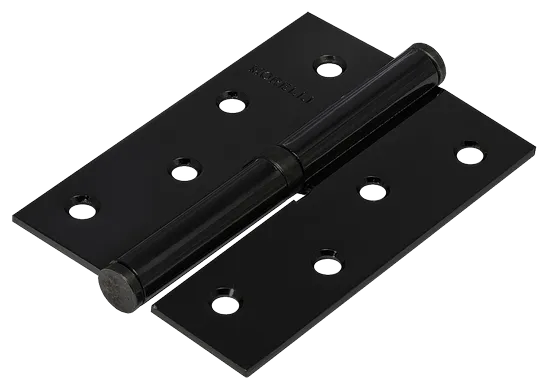 Петля карточная разъемная MSND 100X70X2.5 BL L с подшипником стальная левая, врезная цвет черный фото купить Томск
