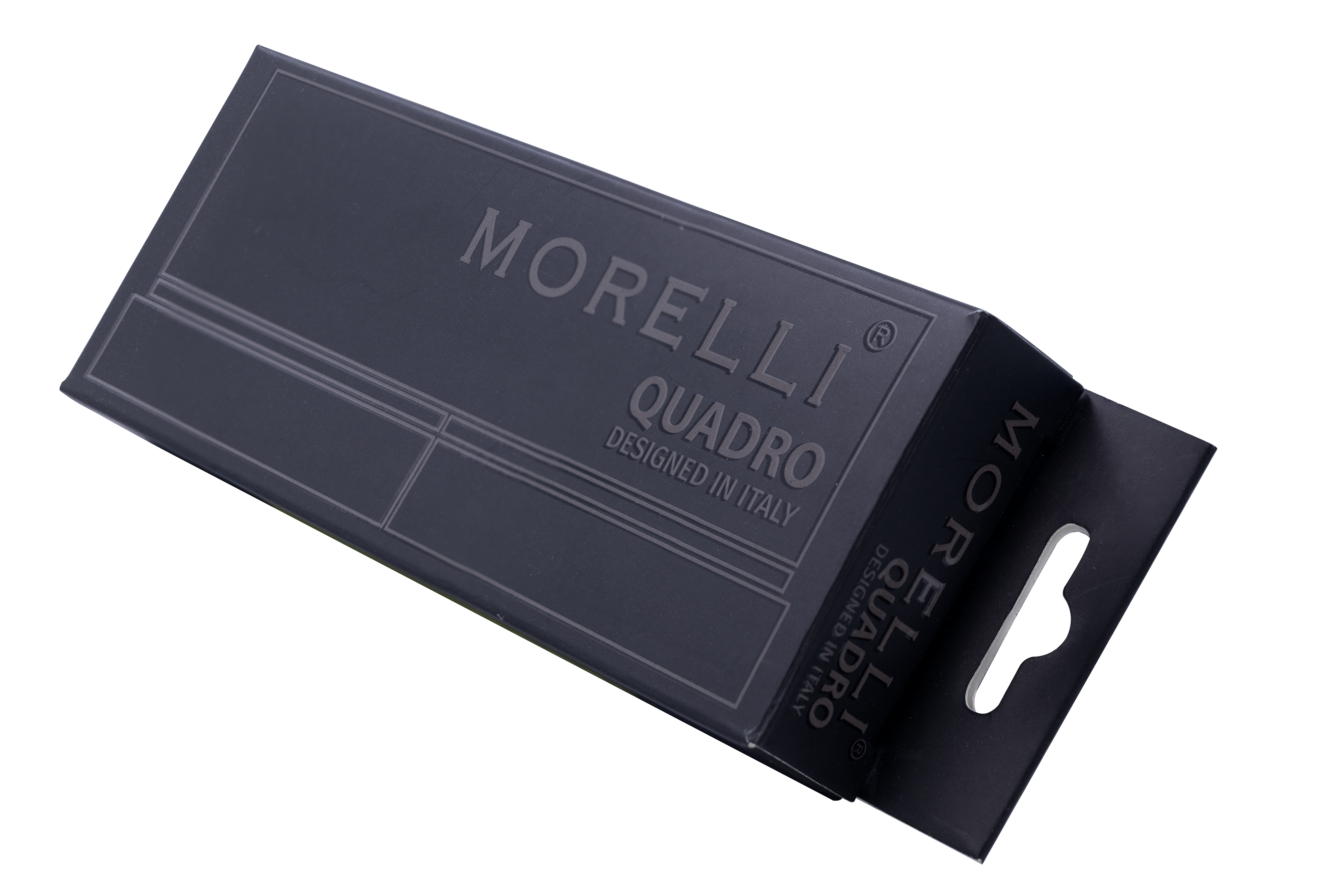 Петля QUADRO-1 BL без врезки на квадратной оси, цвет черный фото morelli Томск