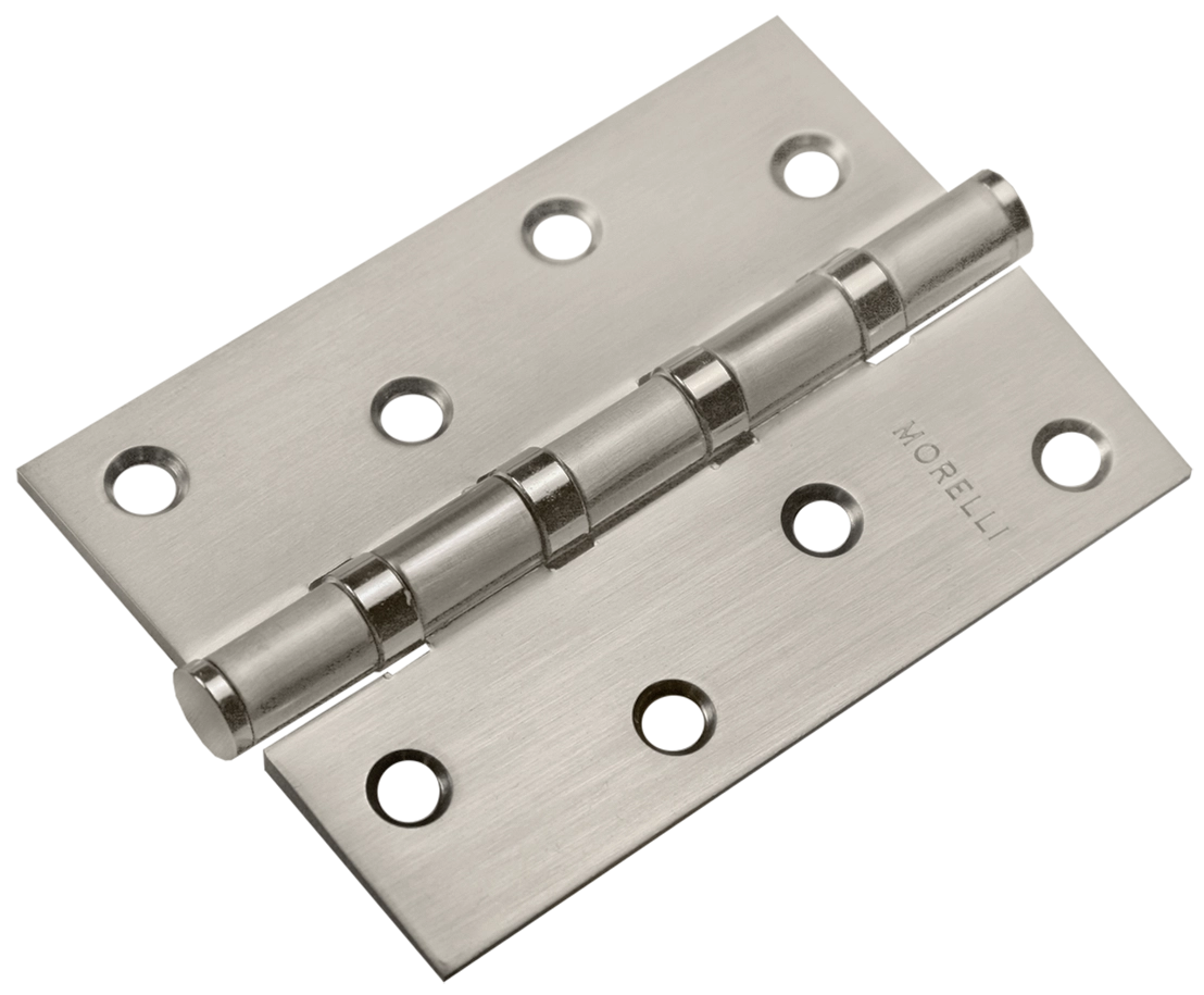 Петля карточная универсальная MSN 100X70X2.5-4BB MSN с подшипником стальная, врезная, цвет матовый сатинированный никель, сталь фото купить Томск