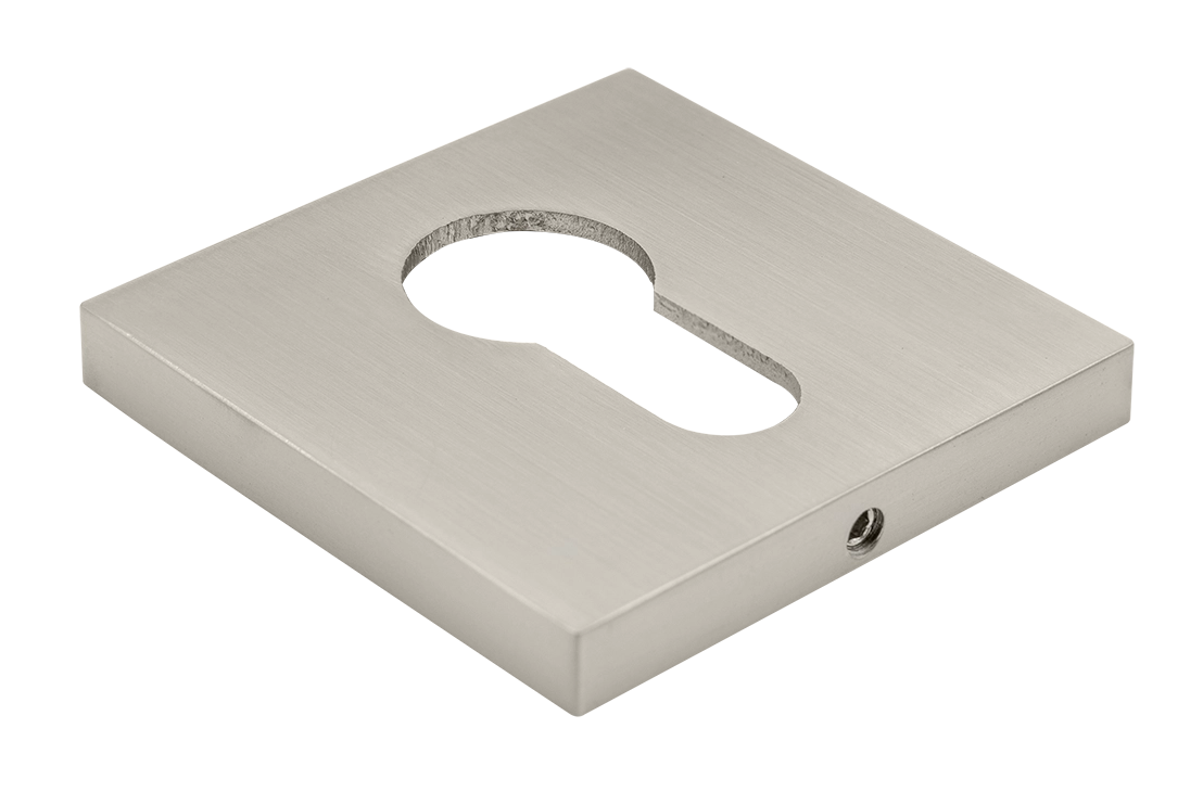 Накладка на замок MH-KH-S6 MSN под евроцилиндр, цвет матовый хром фото купить Томск