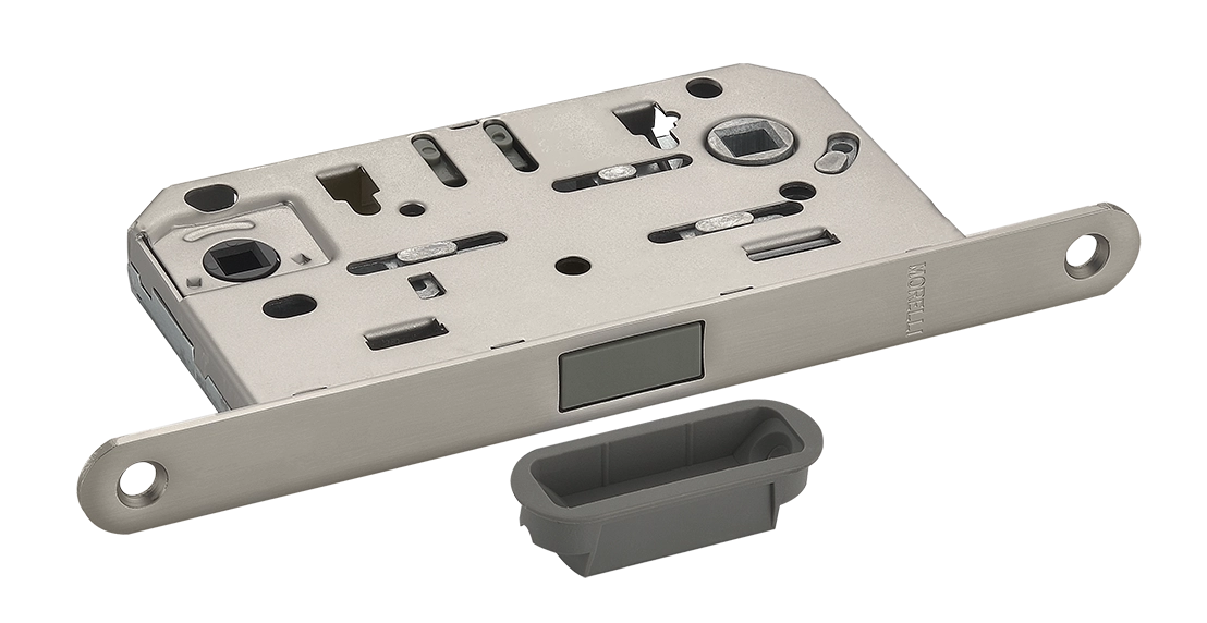 Защелка межкомнатная M1895 MSN магнитная, сантехническая, цвет матовый сатинированный никель фото купить Томск