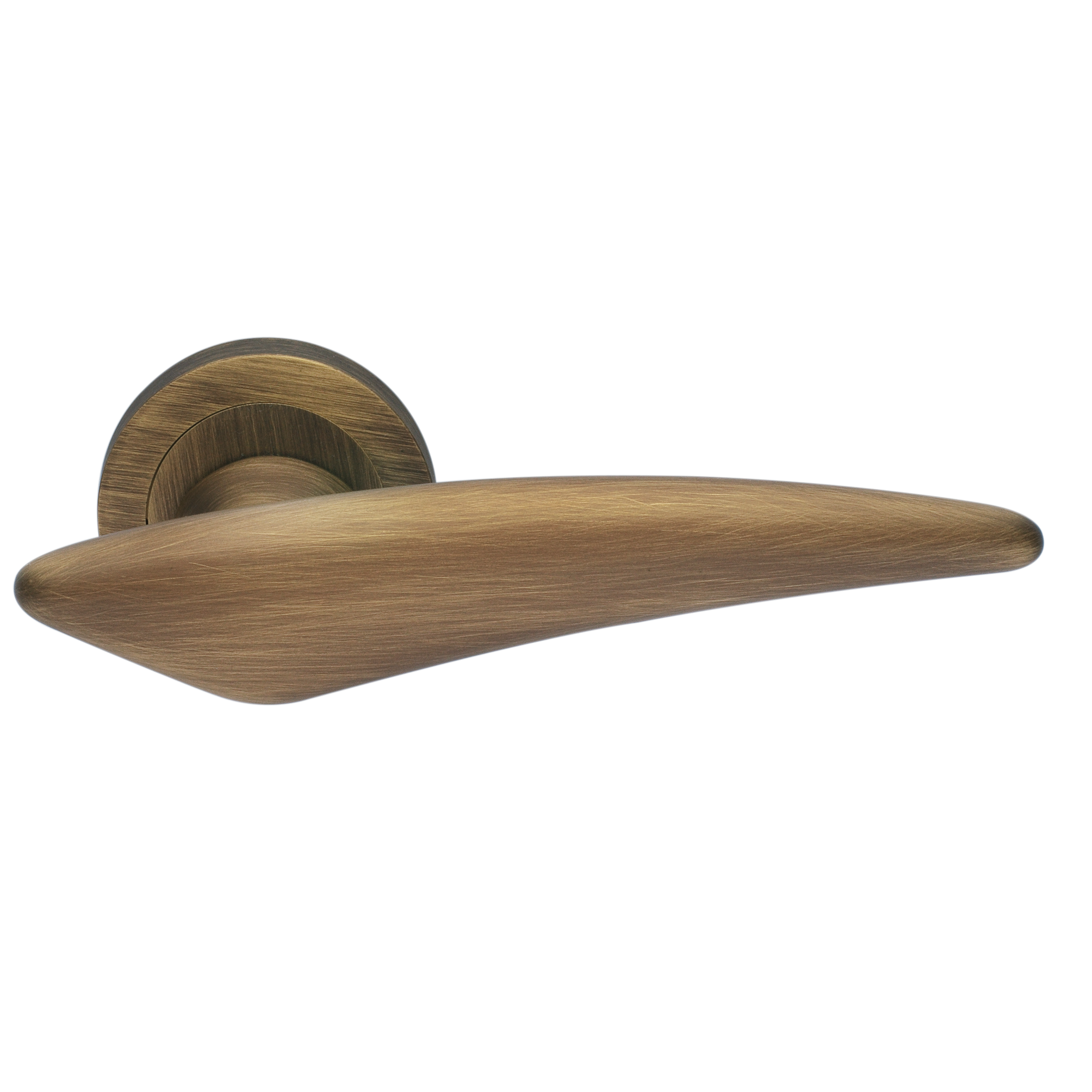 Ручка дверная BOLID R2 BGO раздельная на круглой розетке