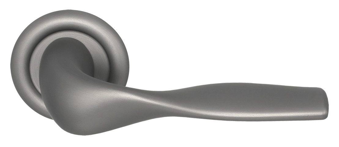 Ручка дверная LVB R7 WF на круглой розетке, цвет Зимняя стужа/Winter Frost фото купить Томск