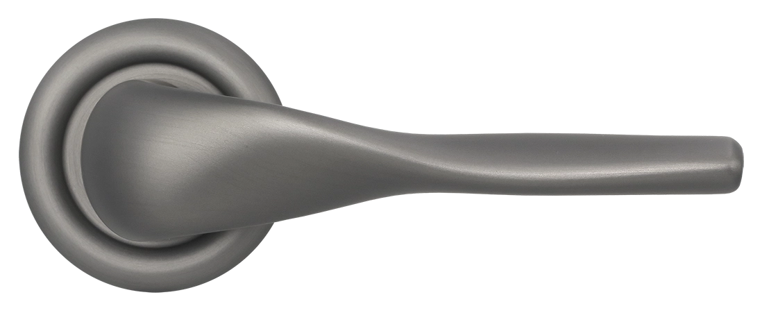 Ручка дверная LVB R7 WF на круглой розетке, цвет Зимняя стужа/Winter Frost фото купить в Томске