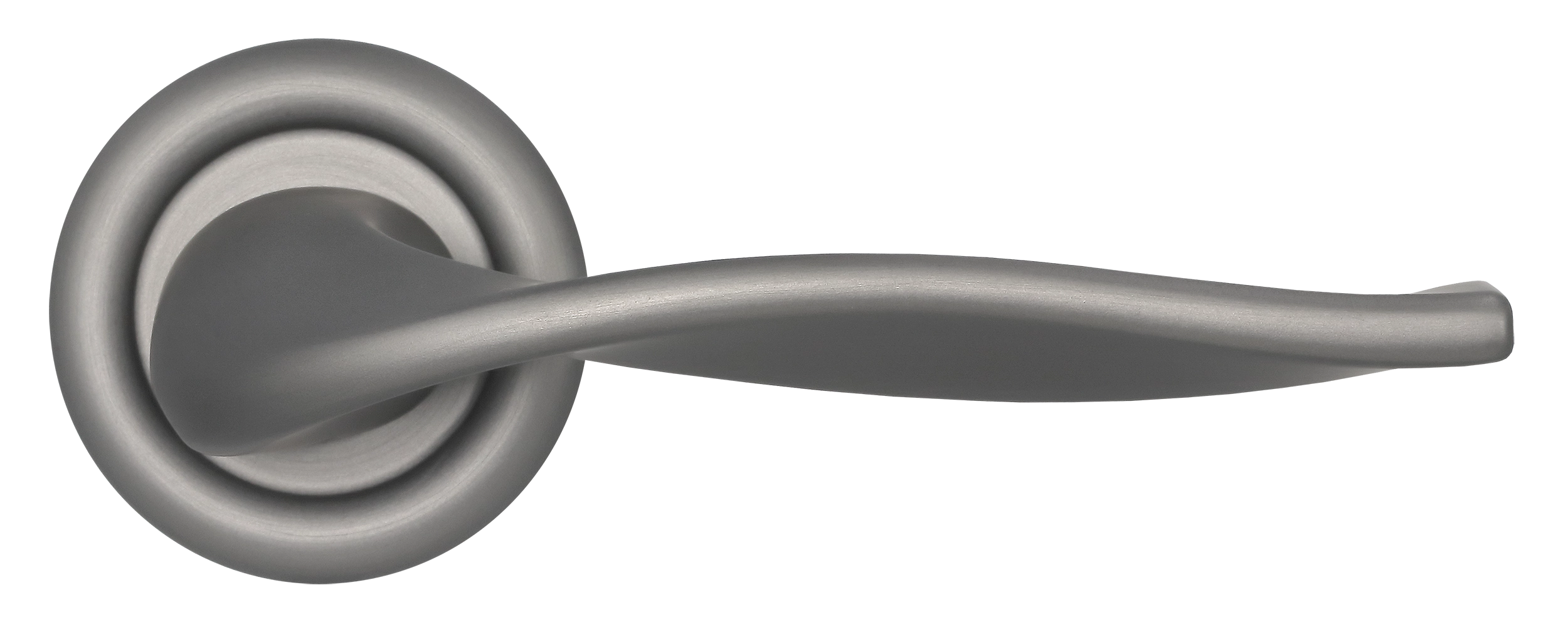 Ручка дверная SKYSCRAPER R7 WF на круглой розетке, цвет Зимняя стужа/Winter Frost фото купить в Томске