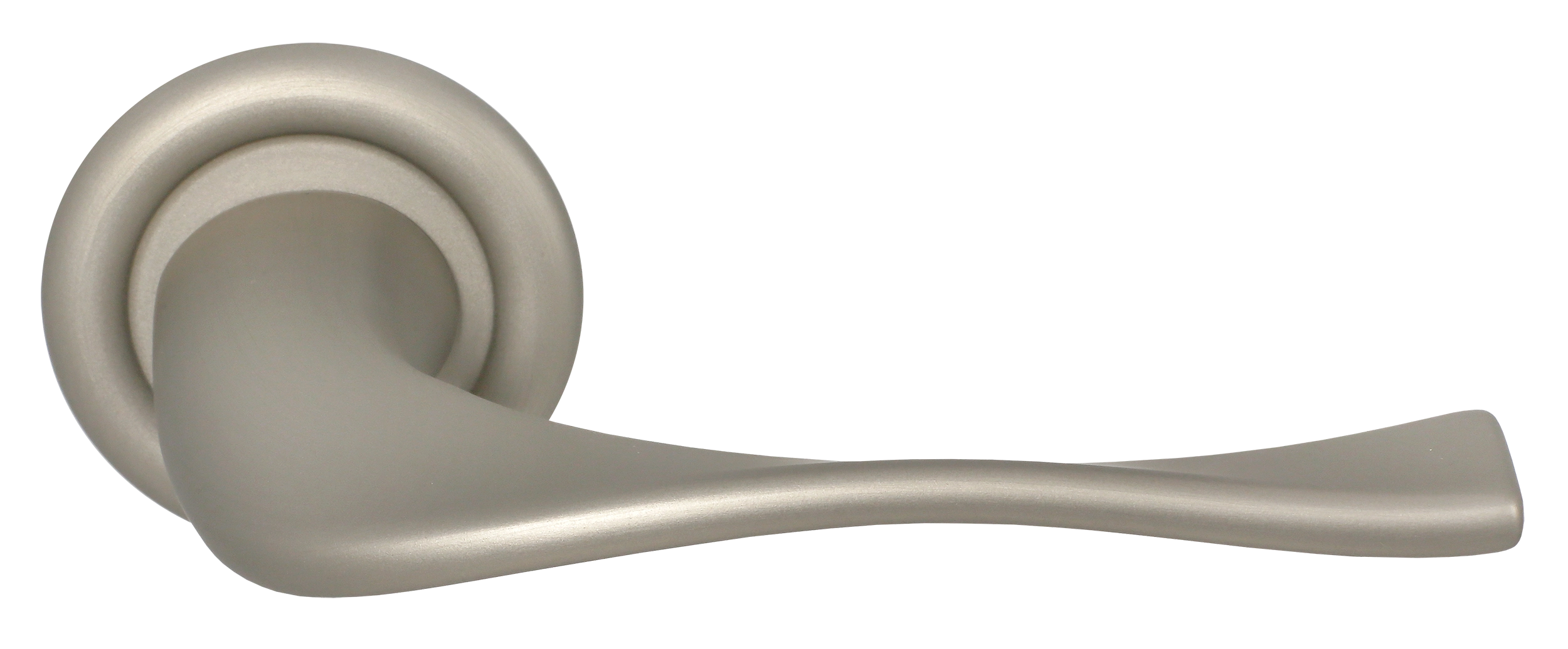 Ручка дверная SKYSCRAPER R7 SMI на круглой розетке, цвет Весенняя дымка/Spring Mist фото купить Томск