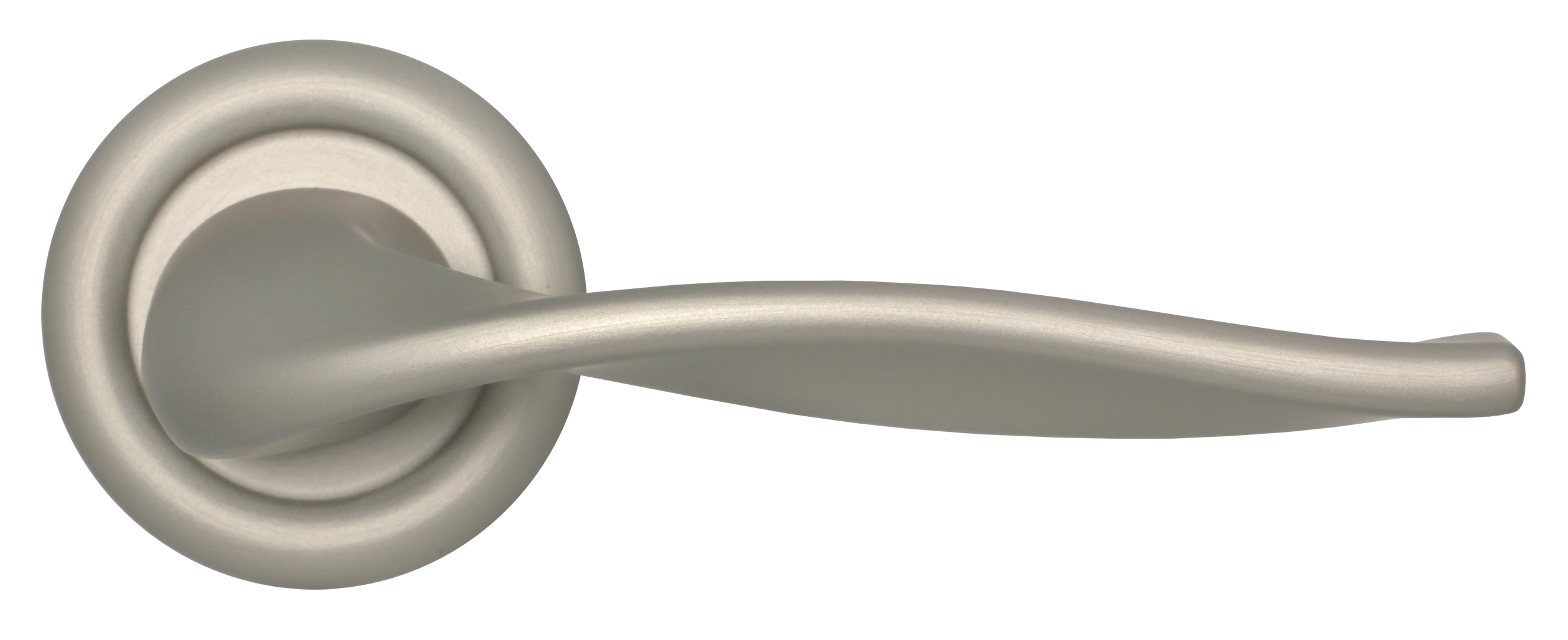 Ручка дверная SKYSCRAPER R7 SMI на круглой розетке, цвет Весенняя дымка/Spring Mist фото купить в Томске