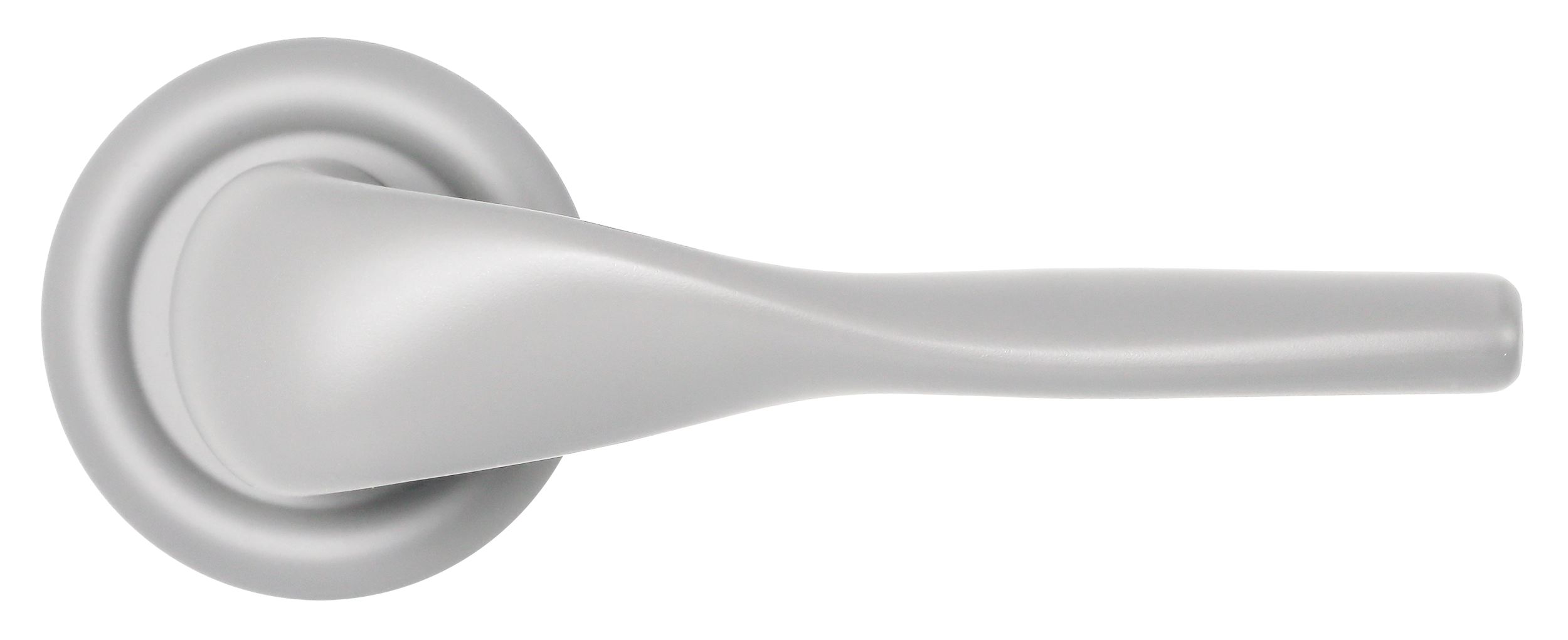 Ручка дверная LVB R7 SSW на круглой розетке, цвет Стокгольмский снегопад/Stockholm Snowfall фото купить в Томске