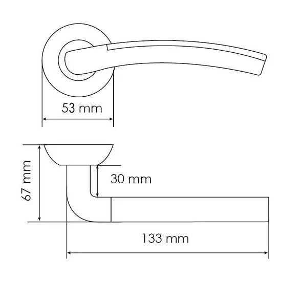 Ручка дверная ПАЛАЦЦО MH-02P MAB/AB на круглой розетке цвет бронза/античная, с перфорацией, ЦАМ фото купить в Томске