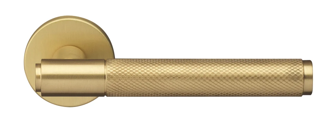 BRIDGE R6 OSA, ручка дверная с усиленной розеткой, цвет -  матовое золото фото купить Томск