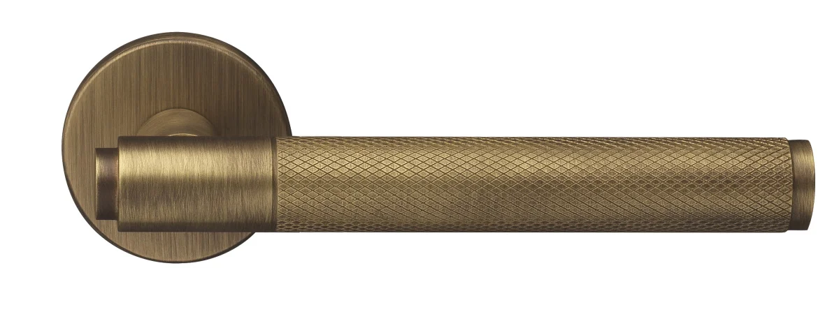 BRIDGE R6 BGO, ручка дверная с усиленной розеткой, цвет -  матовая бронза фото купить Томск