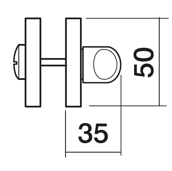 LUX-WC-R3 OBR, завертка сантехническая, цвет - кофе фото купить в Томске